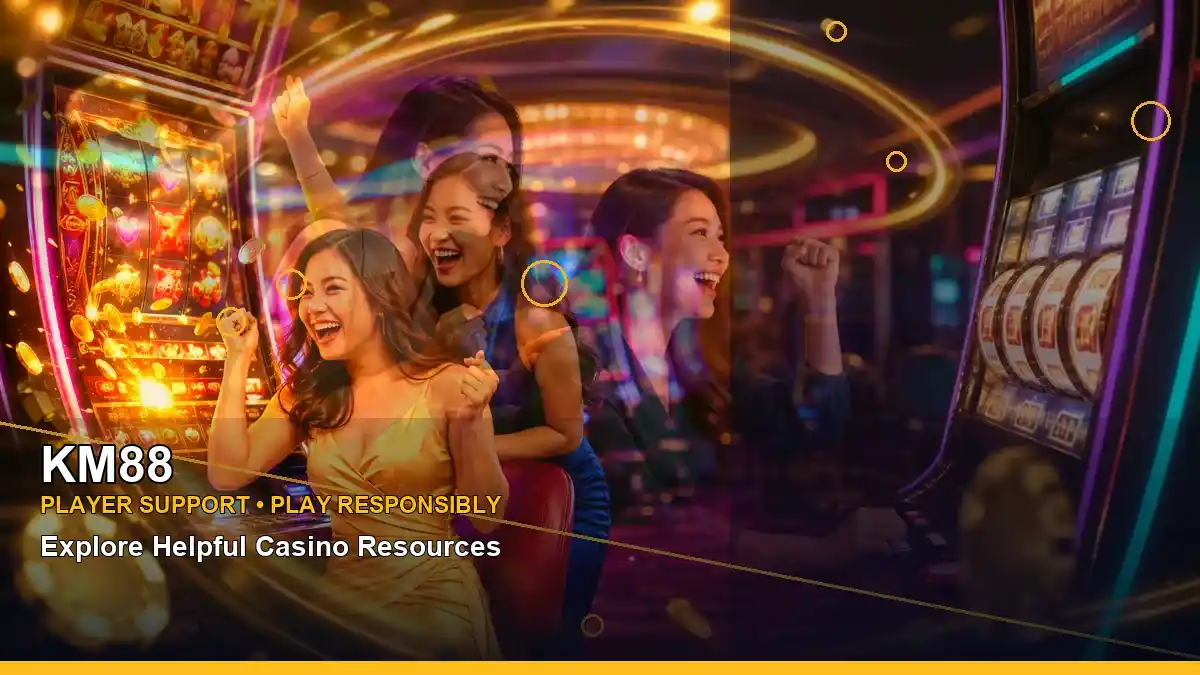 KM88 right-diagonal gold jackpot slot games highlighting mobile-friendly casino play